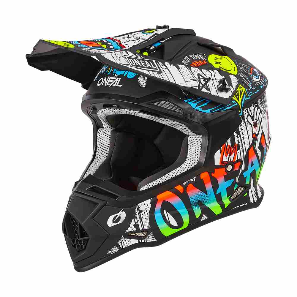 ONEAL 2SRS Rancid Motocross Helm schwarz weiss