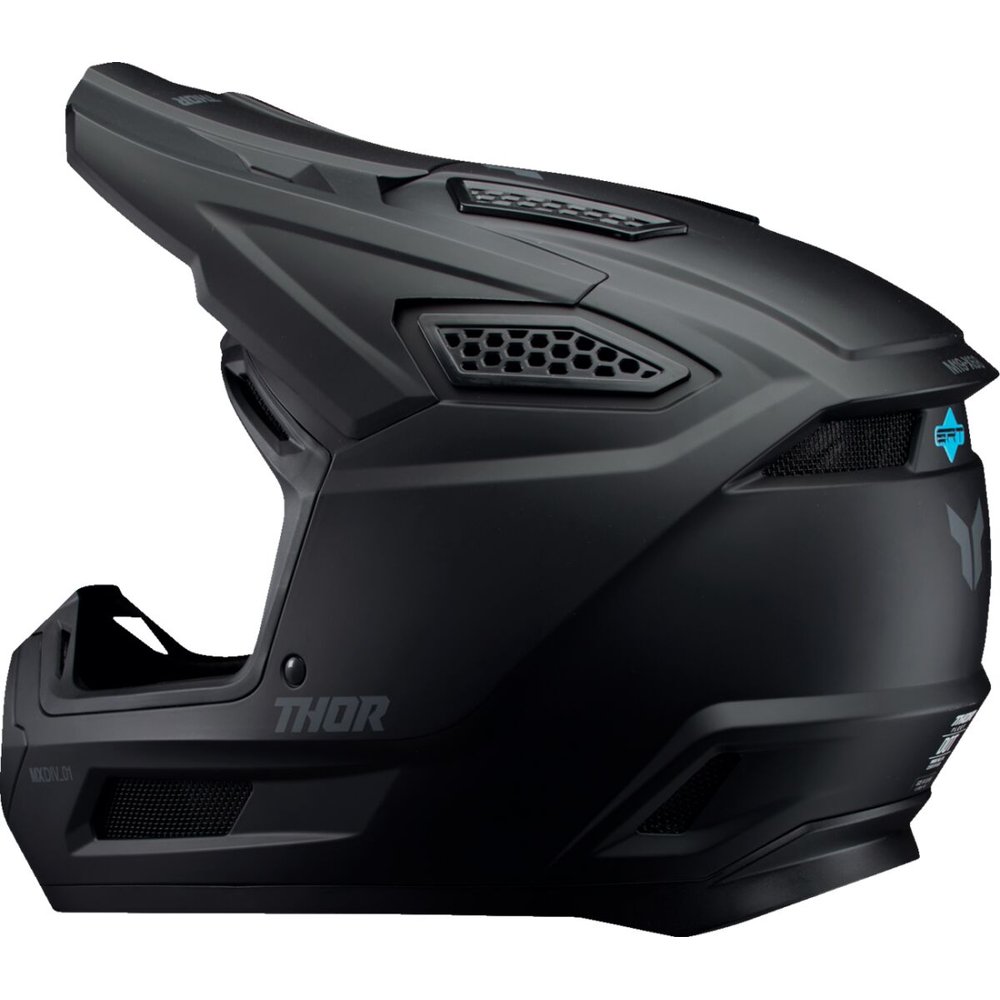 THOR Fleet Motocross Helm Blackout schwarz