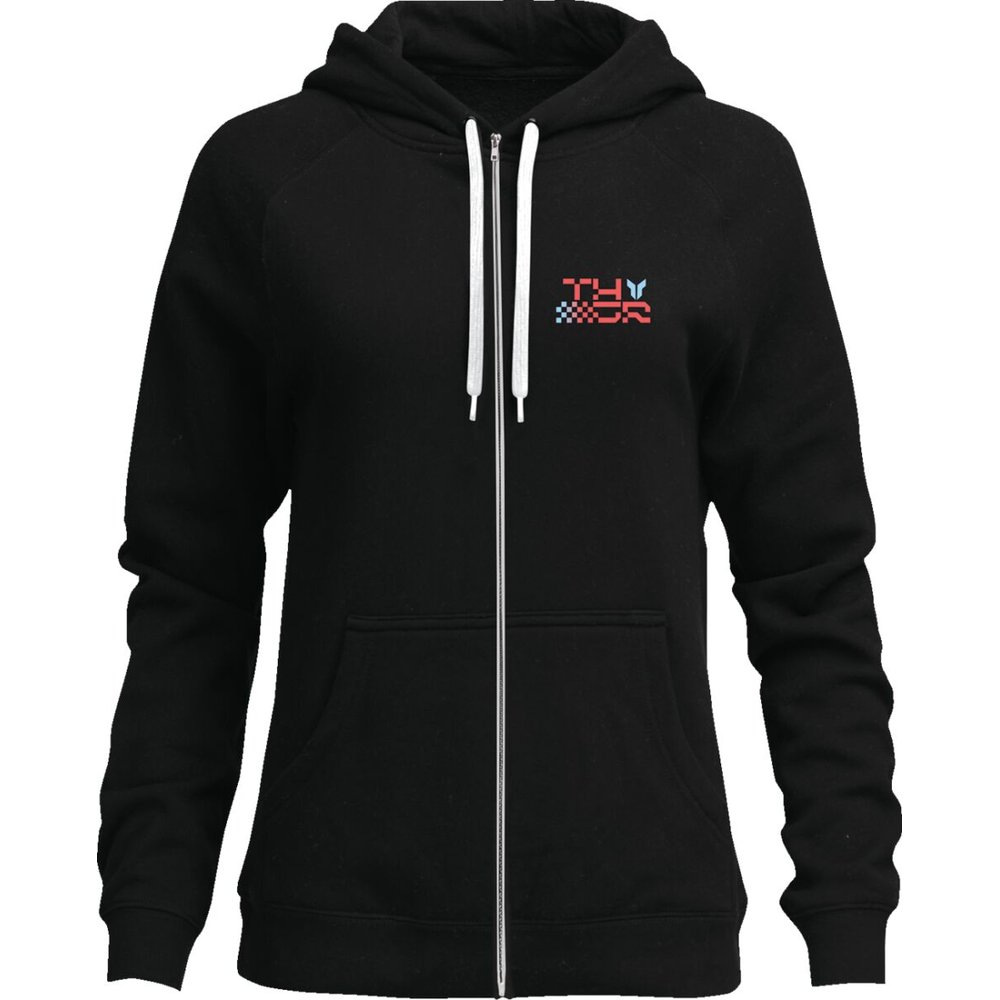 THOR Vantage Zip Up Frauen Kapuzen Pullover Hoodie schwarz THOR Vantage Zip Up Frauen Kapuzen Pullover Hoodie schwarz