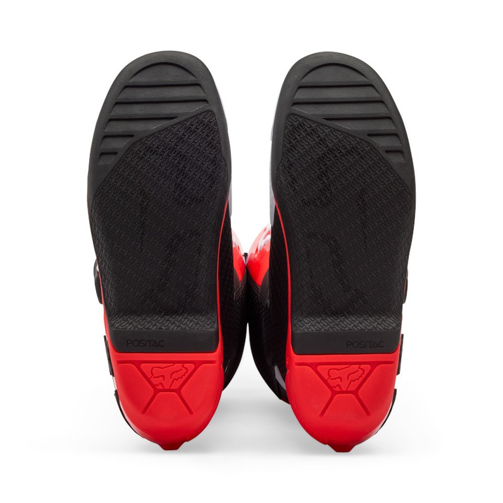 FOX COMP BOOT Motocross Stiefel Weiss/Neon Rot