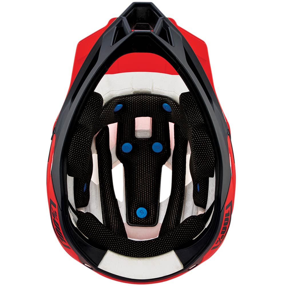 100% Trajecta Fidlock Cargo MTB Helm rot schwarz