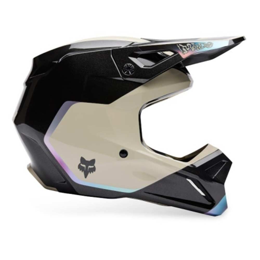 FOX V1 HELLO FUTURE HELMET Motocross Helm Schwarz