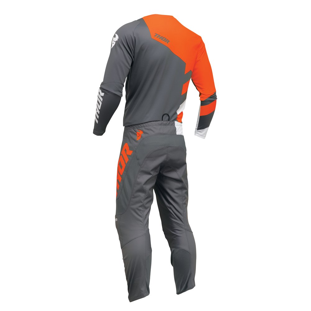 THOR Sector Checker Kinder Jersey grau orange THOR Sector Checker Kinder Jersey grau orange
