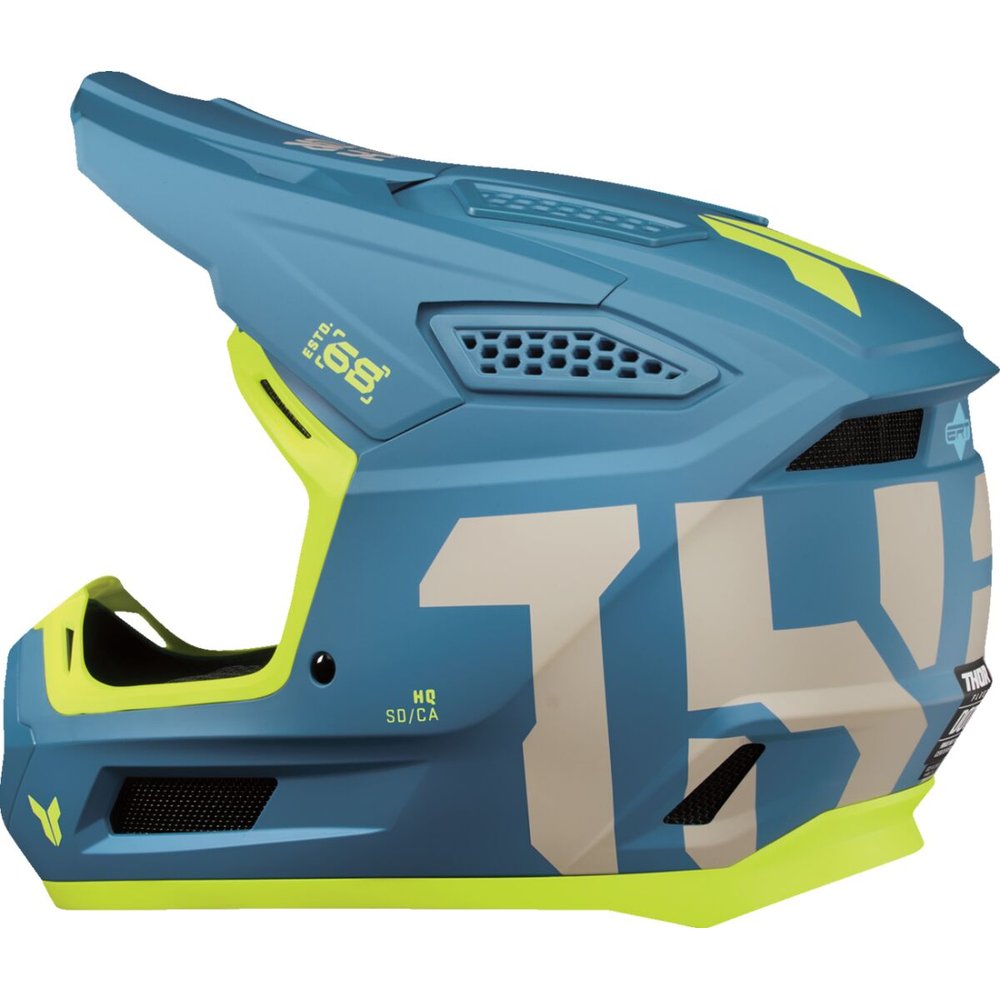 THOR Fleet Motocross Helm Forge blau