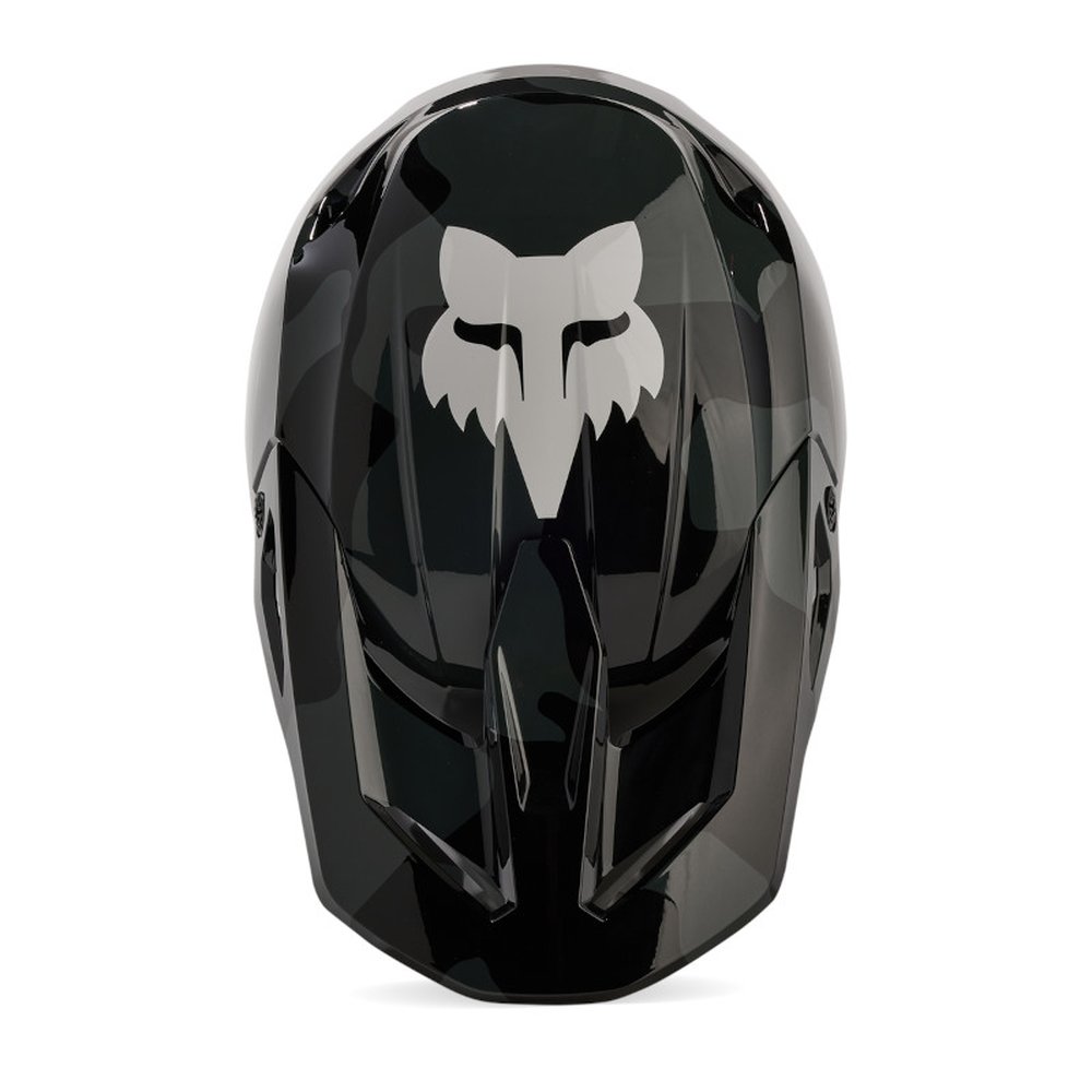 FOX V1 BNKR Motocross Helm Schwarz Camo