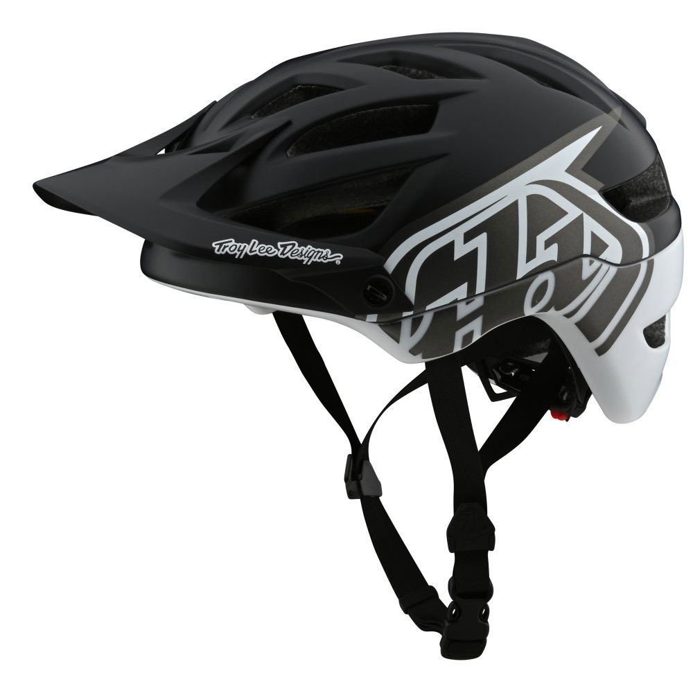 TROY LEE DESIGNS A1 MIPS Classic MTB Helm schwarz weiss