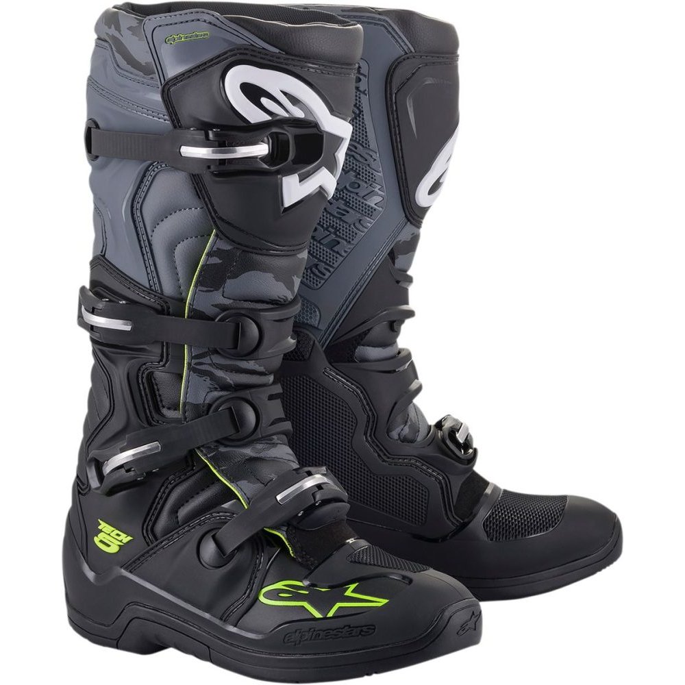 ALPINESTARS Tech 5 Motocross Stiefel schwarz grau gelb