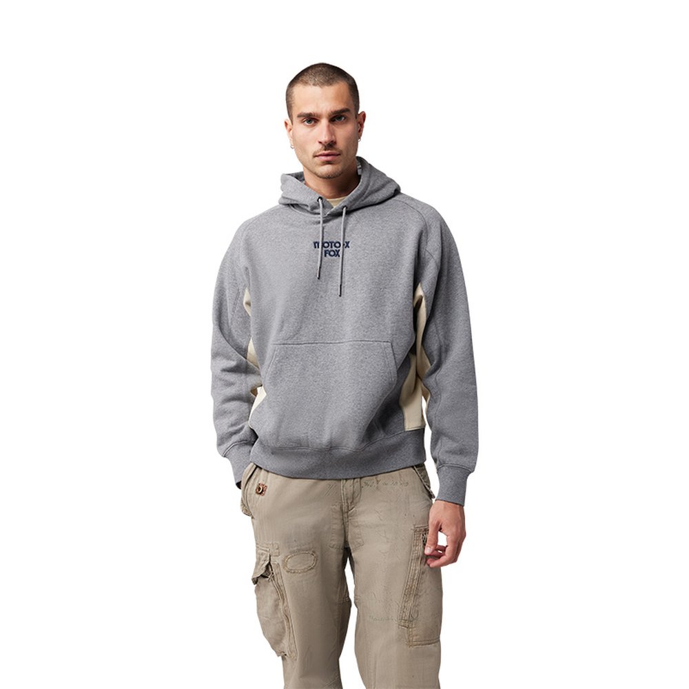 FOX MOTO-X OVERSIZED FLC PO Hoodie Kapuzen Pullover Heather Graphite