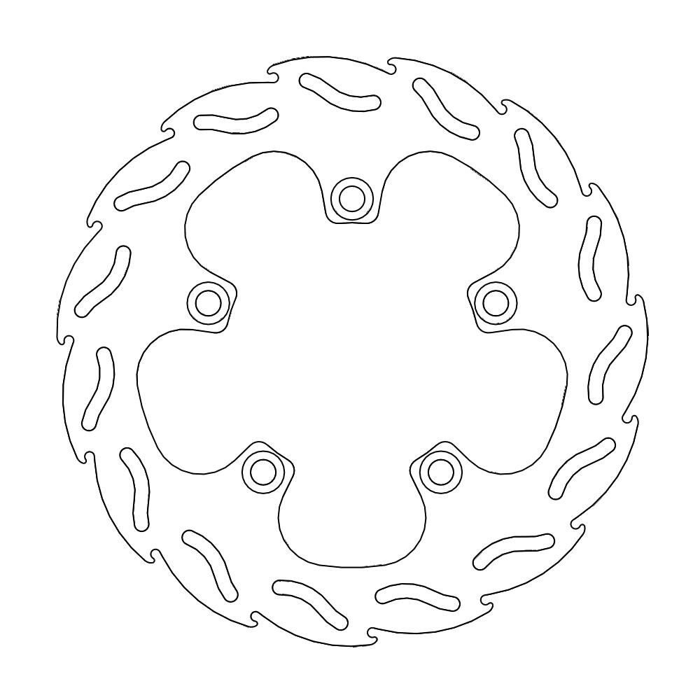 MOTO-MASTER Bremsscheibe Flame hinten MOTO-MASTER Bremsscheibe Flame hinten