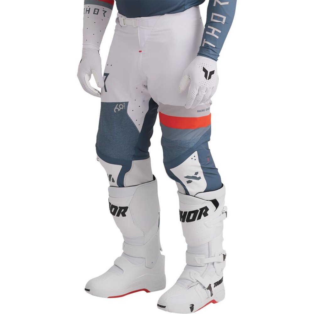 THOR Sportmode League Motocross Hose blau/weiss