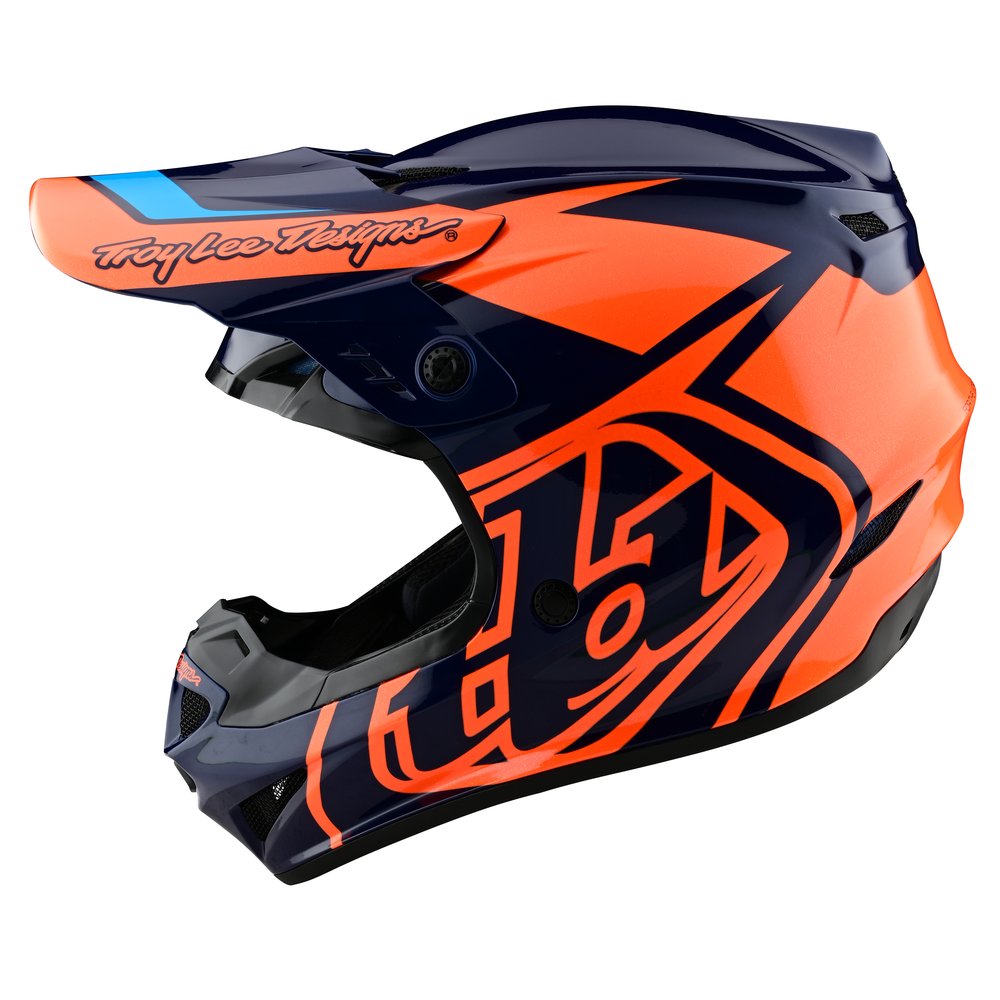 TROY LEE DESIGNS GP Motocross Helm Overload blau orange