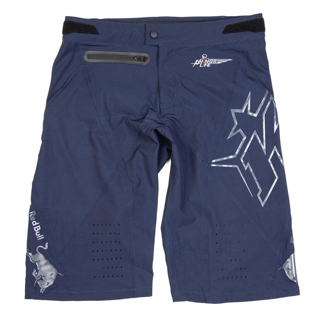 KINI RED BULL Trail Hunter Shorts kurze MTB Hose blau KINI RED BULL Trail Hunter Shorts kurze MTB Hose blau