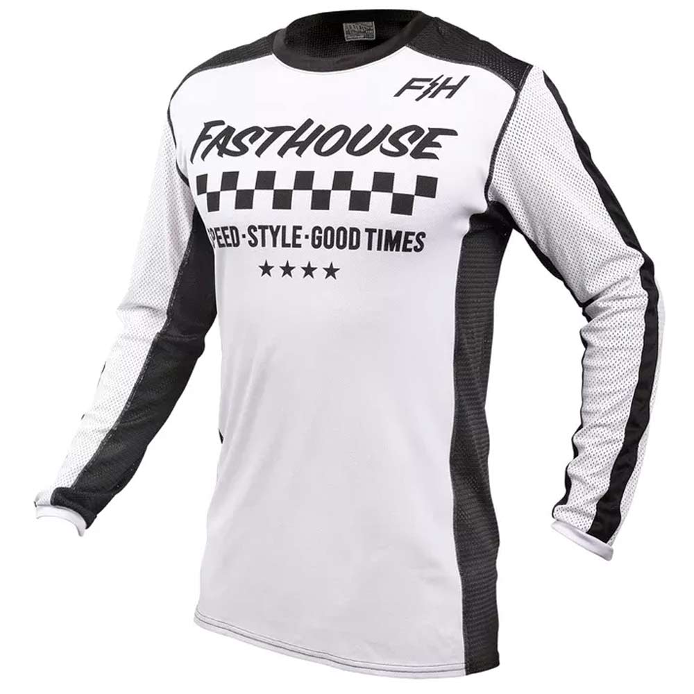 FASTHOUSE Originals Air Cooled Jersey weiss schwarz