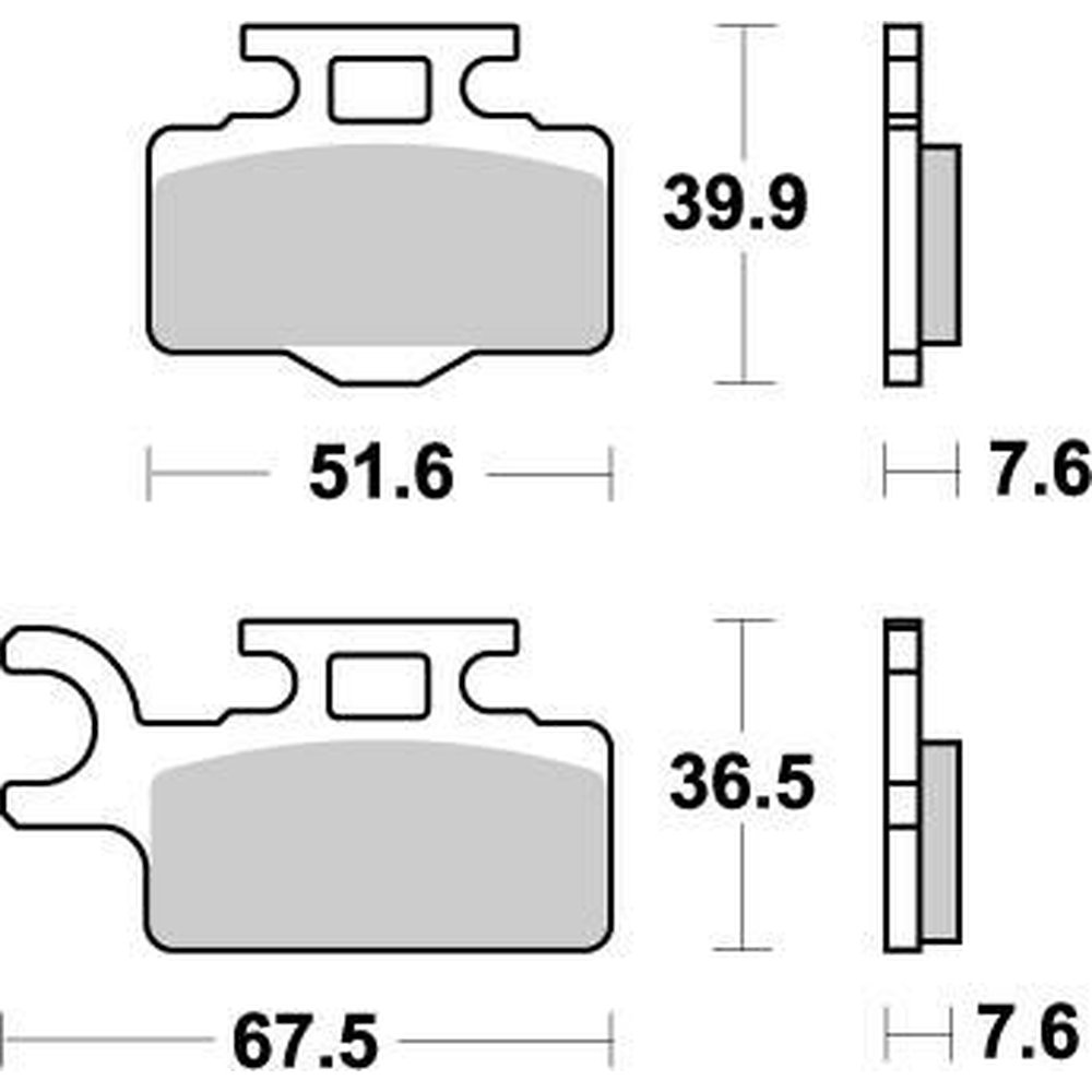 MOTO-MASTER Bremsbeläge Set Nitro