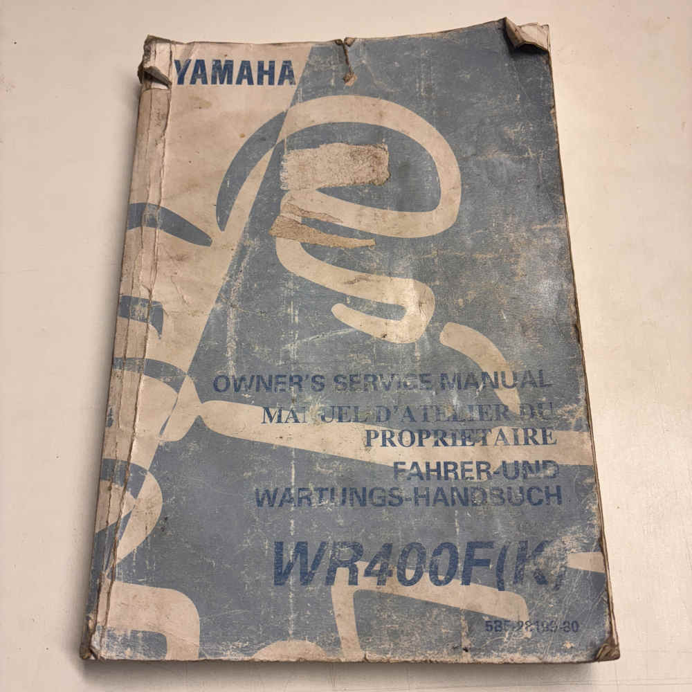 YAMAHA WR 400 F (K) 5BF-28199-80 Motorrad-Handbuch gebraucht