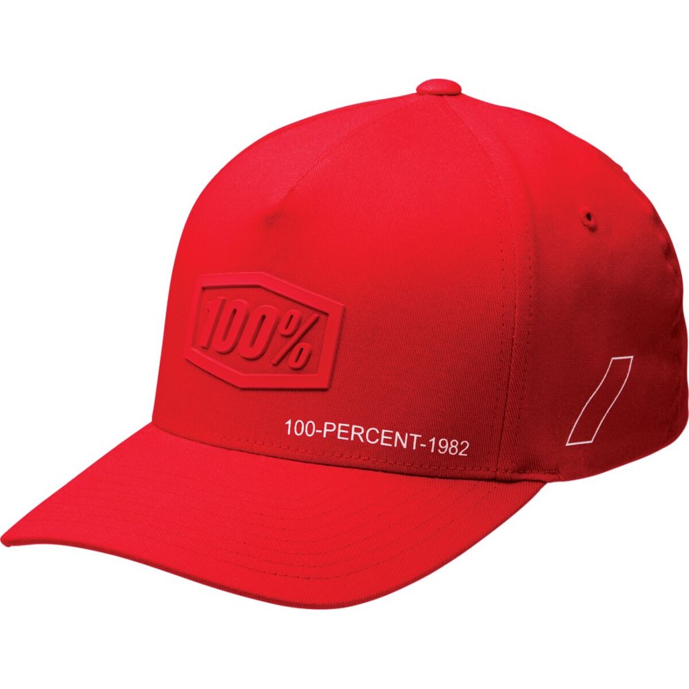 100% Shadow Flexfit Cap Kappe rot