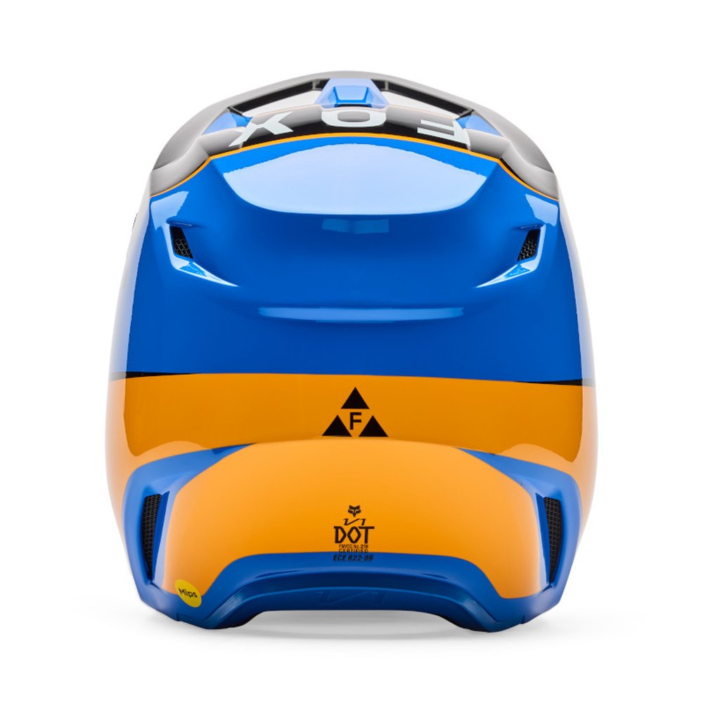 FOX V1 COLLECT Motocross Helm Blau