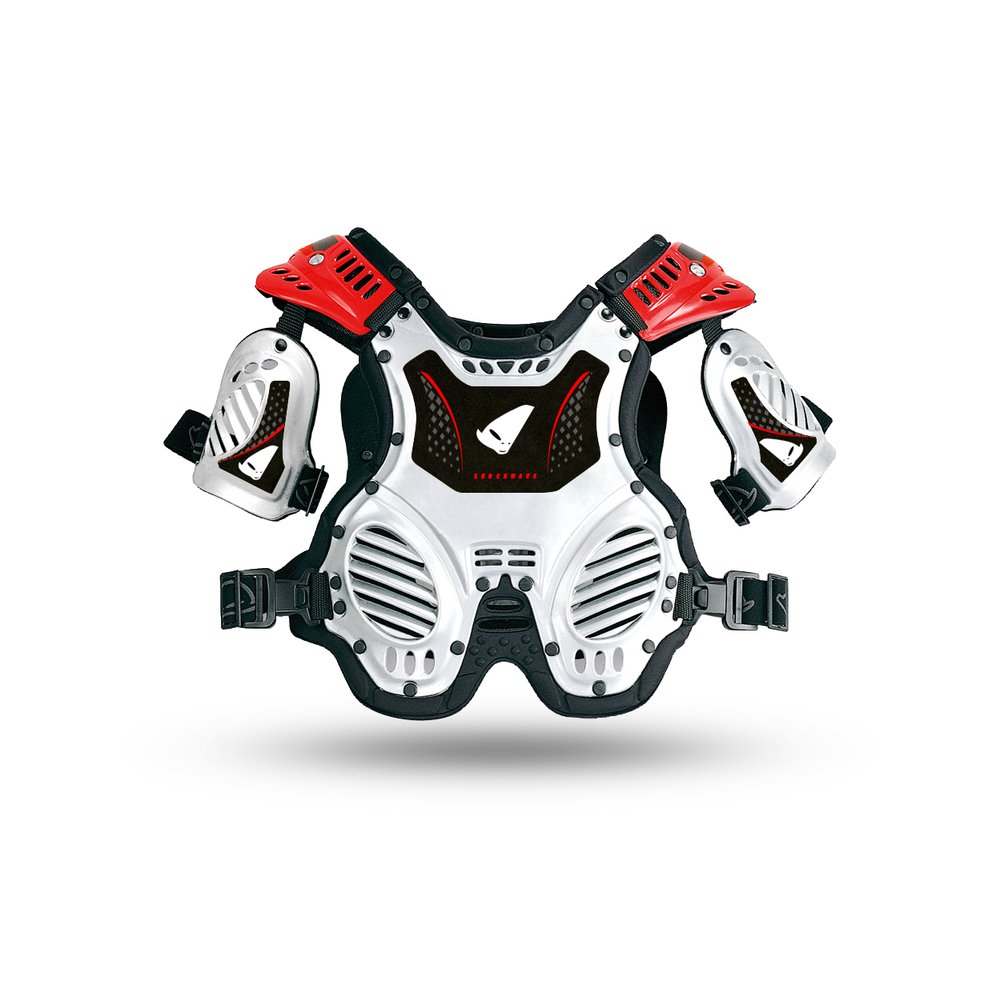 UFO Shockwave Kinder Brustpanzer (4-8 Jahre) weiss