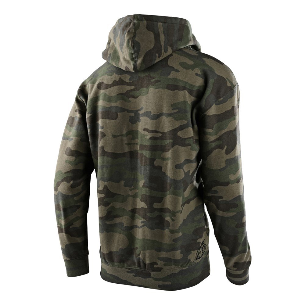 TROY LEE DESIGNS Speed Logo Zip-Up Hoodie camo grün