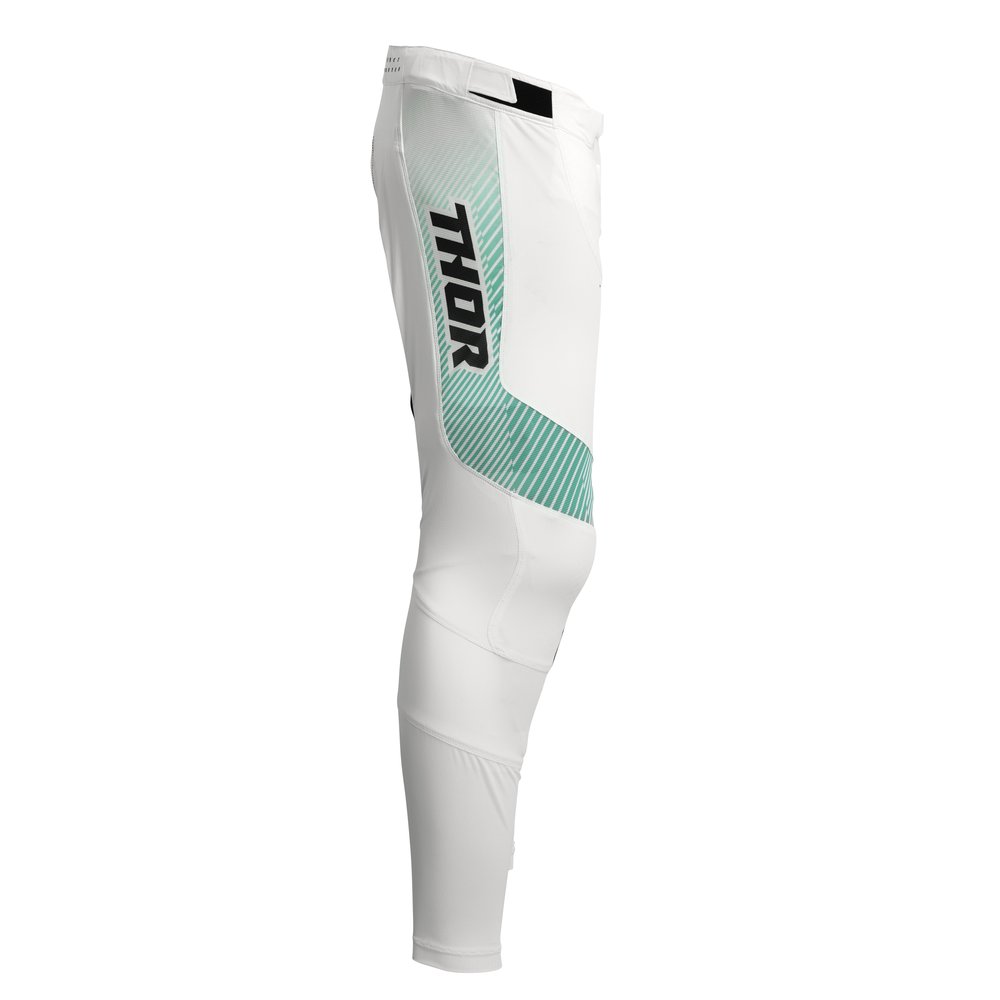 THOR Prime Tech Motocross Hose weiss türkis THOR Prime Tech Motocross Hose weiss türkis