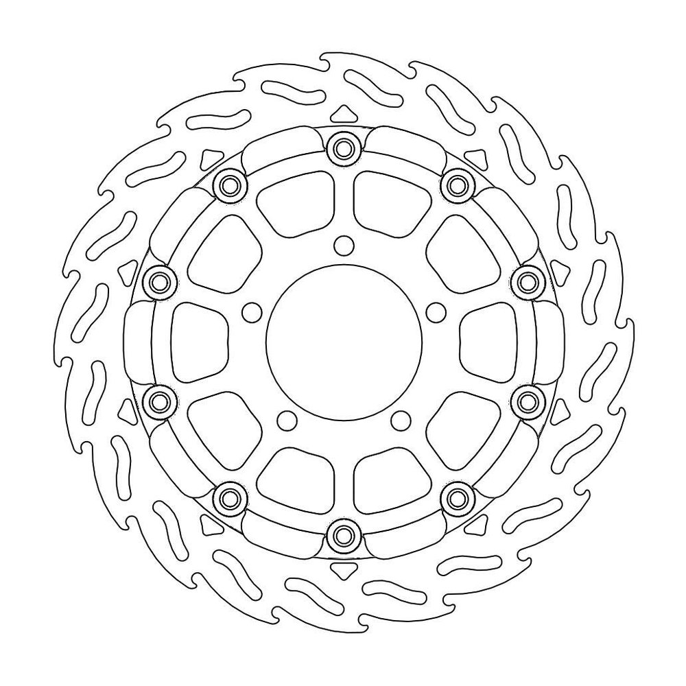 MOTO-MASTER Bremsscheibe Flame vorne R MOTO-MASTER Bremsscheibe Flame vorne R