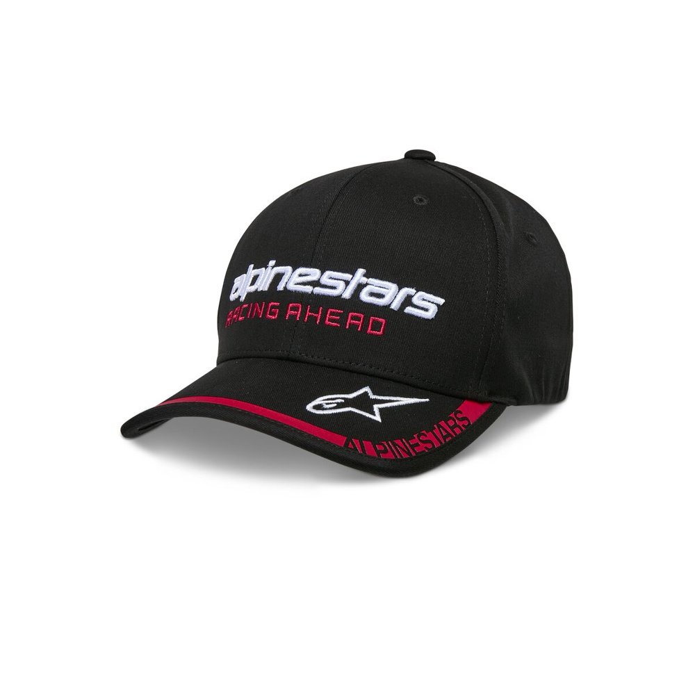 ALPINESTARS Kappe Cap Curved Indent schwarz/rot ALPINESTARS Kappe Cap Curved Indent schwarz/rot