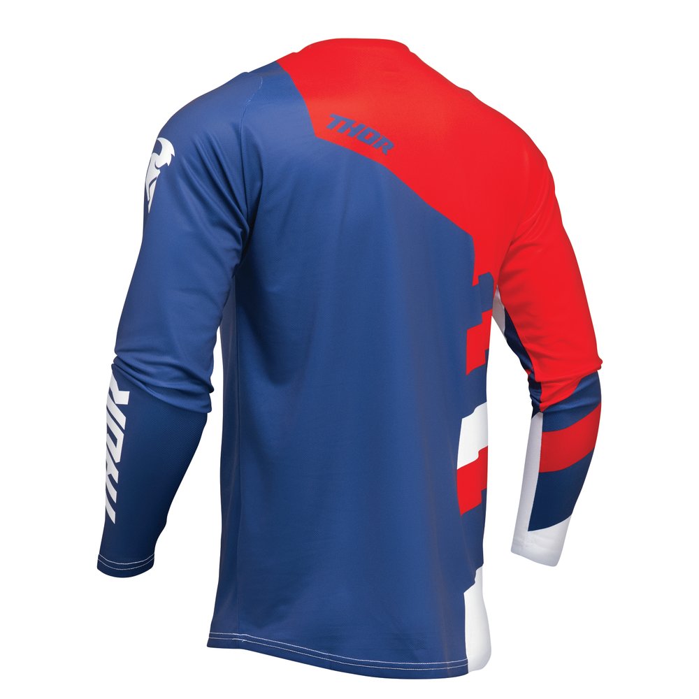 THOR Sector Checker Kinder Jersey navy rot THOR Sector Checker Kinder Jersey navy rot