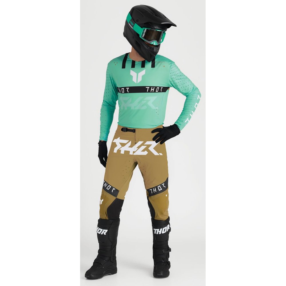 THOR Sportsmode Motocross Hose Flite tan kupfer weiss THOR Sportsmode Motocross Hose Flite tan kupfer weiss