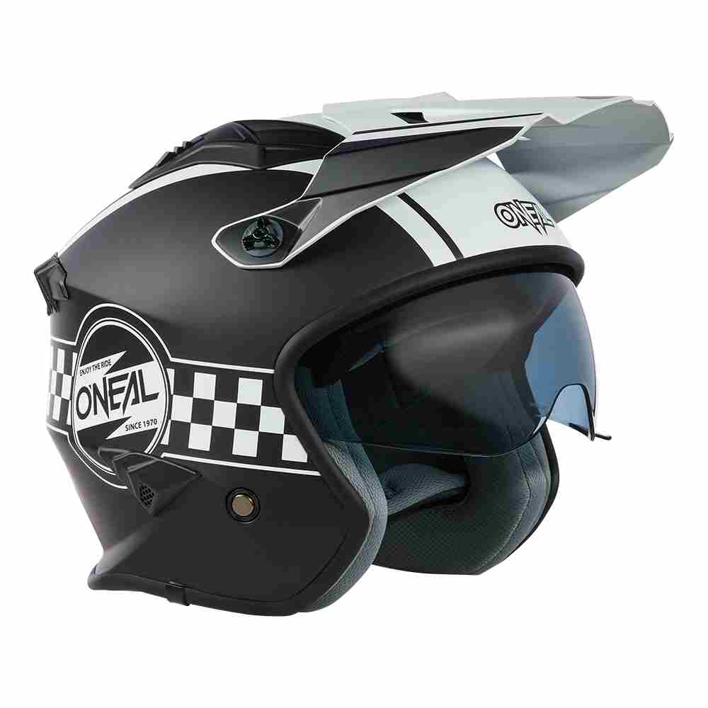 ONEAL Volt Cleft Trial Motorrad Helm schwarz weiss