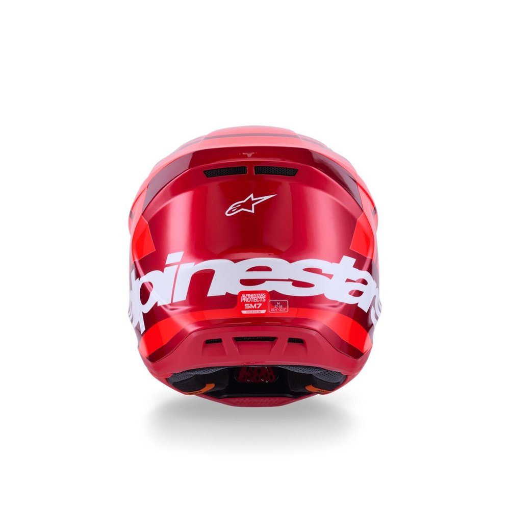 ALPINESTARS Supertech M7 Core Motocross Helm rot-glossy