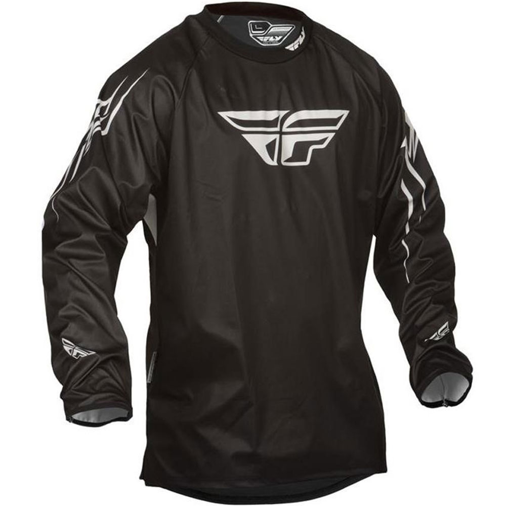 FLY Windproof Technical winddichtes MX MTB Jersey schwarz