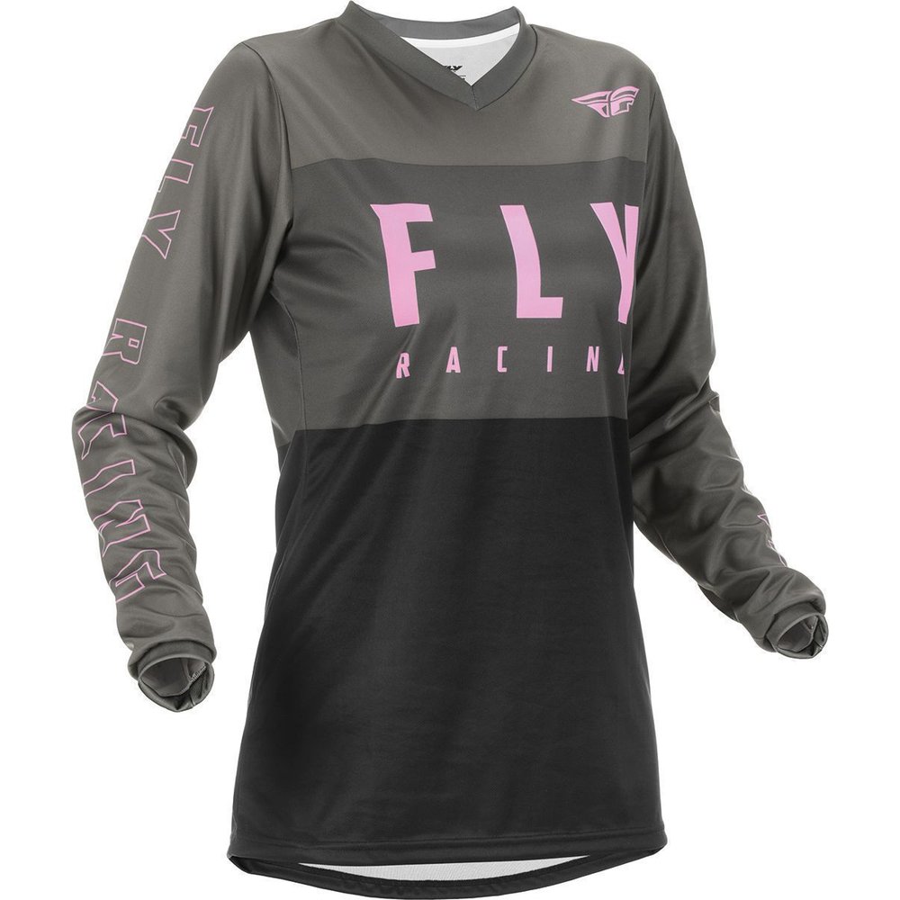FLY F-16 Frauen MX MTB Jersey grau schwarz pink