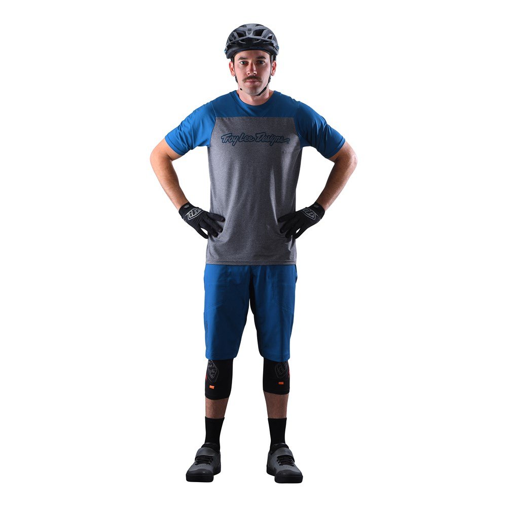 TROY LEE DESIGNS Skyline kurzärmliges MTB Jersey slate blau TROY LEE DESIGNS Skyline kurzärmliges MTB Jersey slate blau
