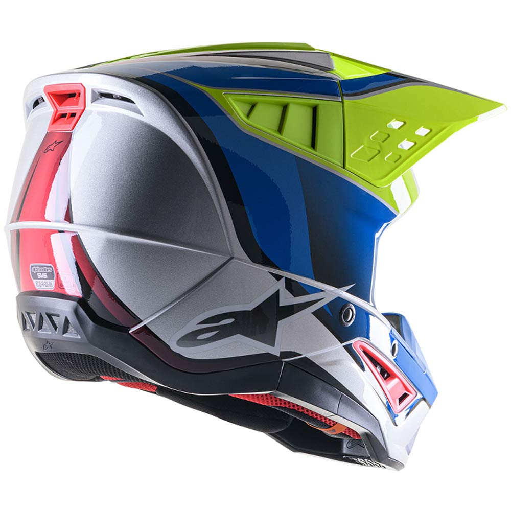 ALPINESTARS Supertech M5 Sail Motocross Helm gelb blau