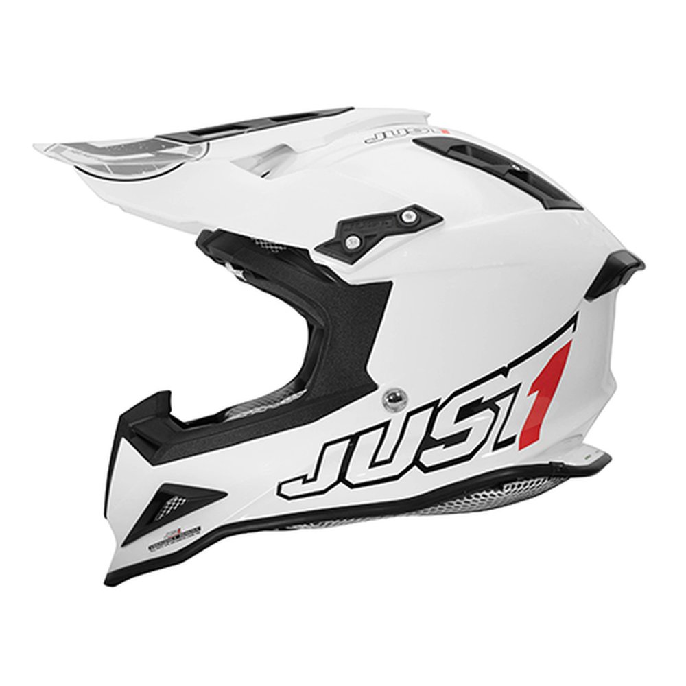 JUST1 J12 Solid Motocross Helm weiss JUST1 J12 Solid Motocross Helm weiss