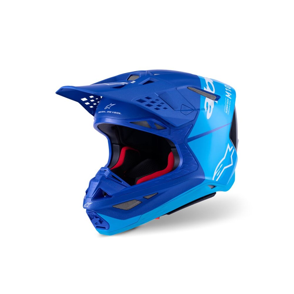 ALPINESTARS Supertech M10 Flood Motocross Helm blau/schwarz-carbon