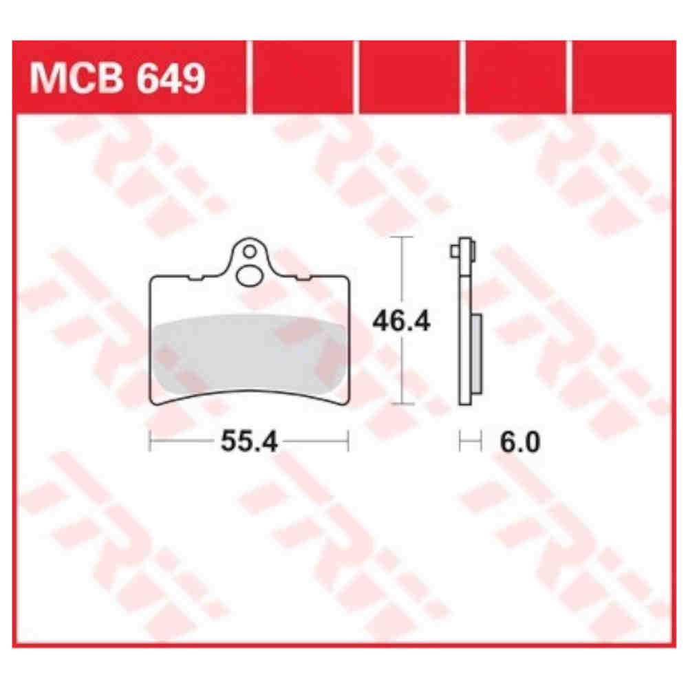 TRW Lucas MCB649 Bremsbelag-Satz organisch mit ABE