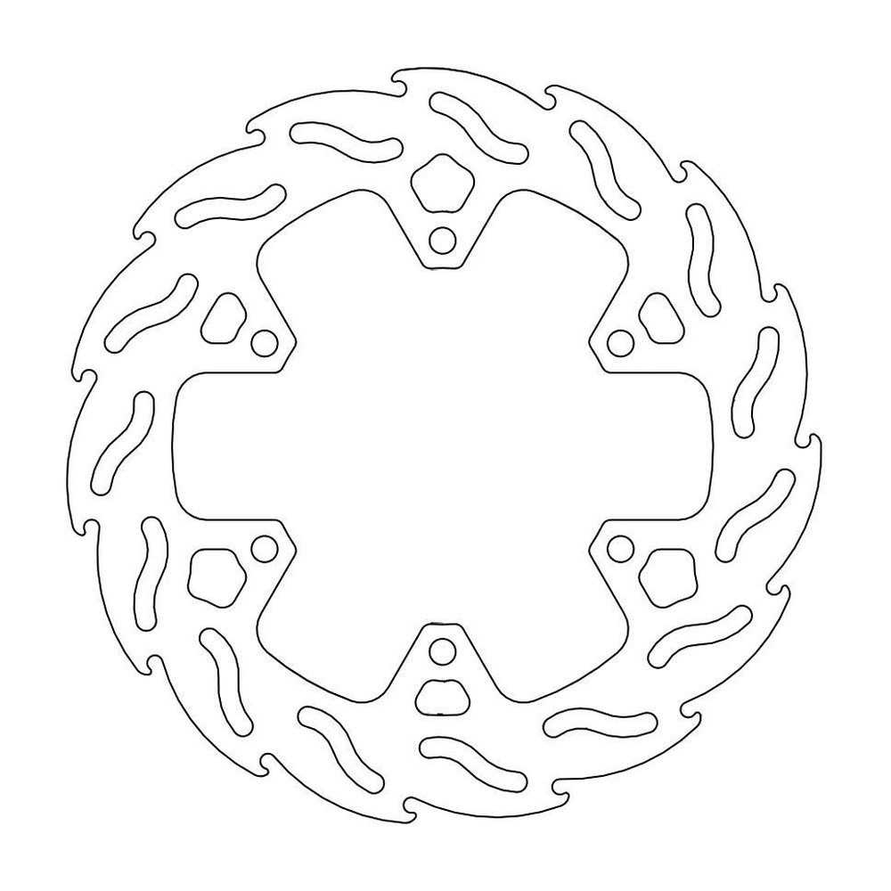 MOTO-MASTER Bremsscheibe Flame hinten