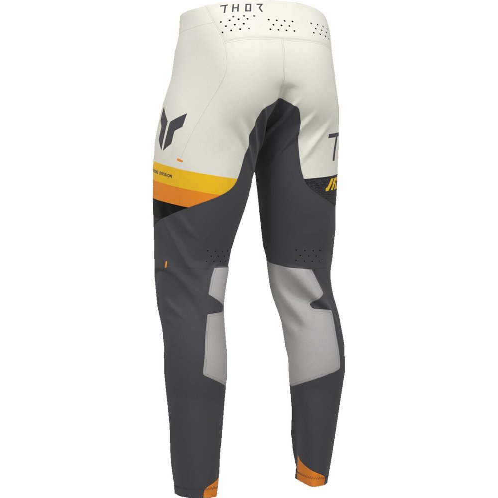THOR Sportmode League Motocross Hose grau/gelb/weiss/orange