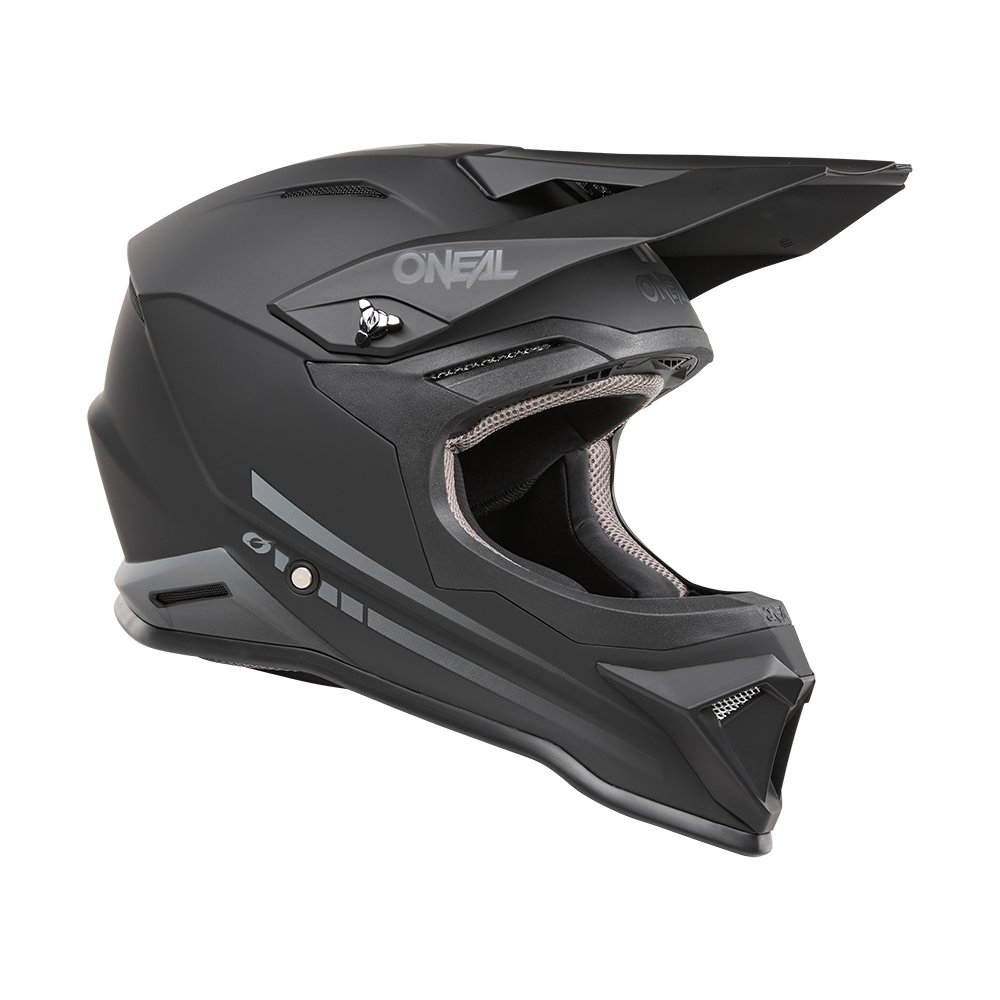 ONEAL 1SRS Youth Kinder Helm Solid schwarz