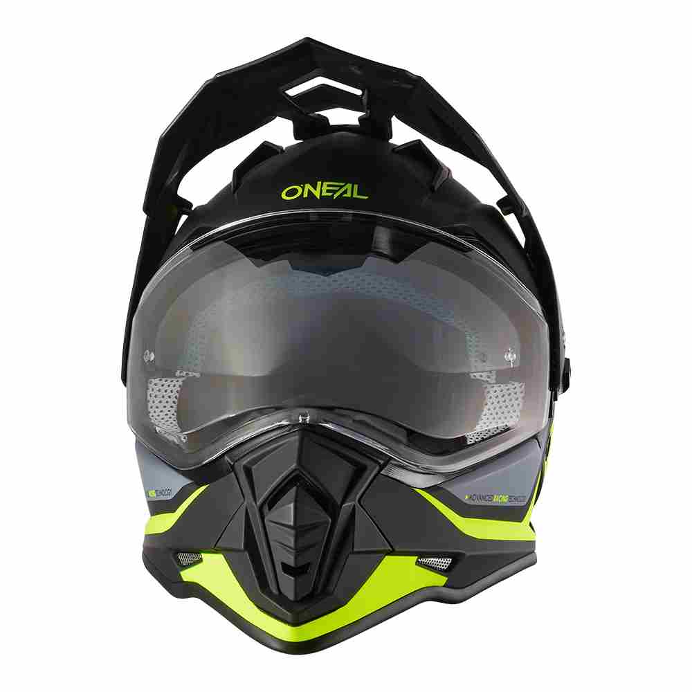 ONEAL Sierra R Enduro Motorrad Helm neon gelb schwarz grau