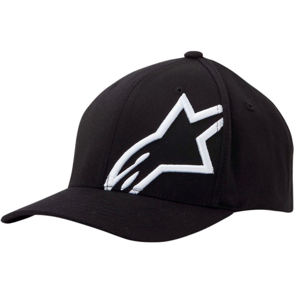ALPINESTARS Corp Shift 2 Kappe curved schwarz weiss ALPINESTARS Corp Shift 2 Kappe curved schwarz weiss