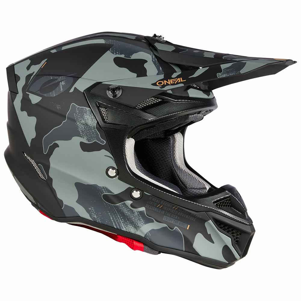 ONEAL 5SRS Polyacrylite Motocross Helm camo schwarz grau