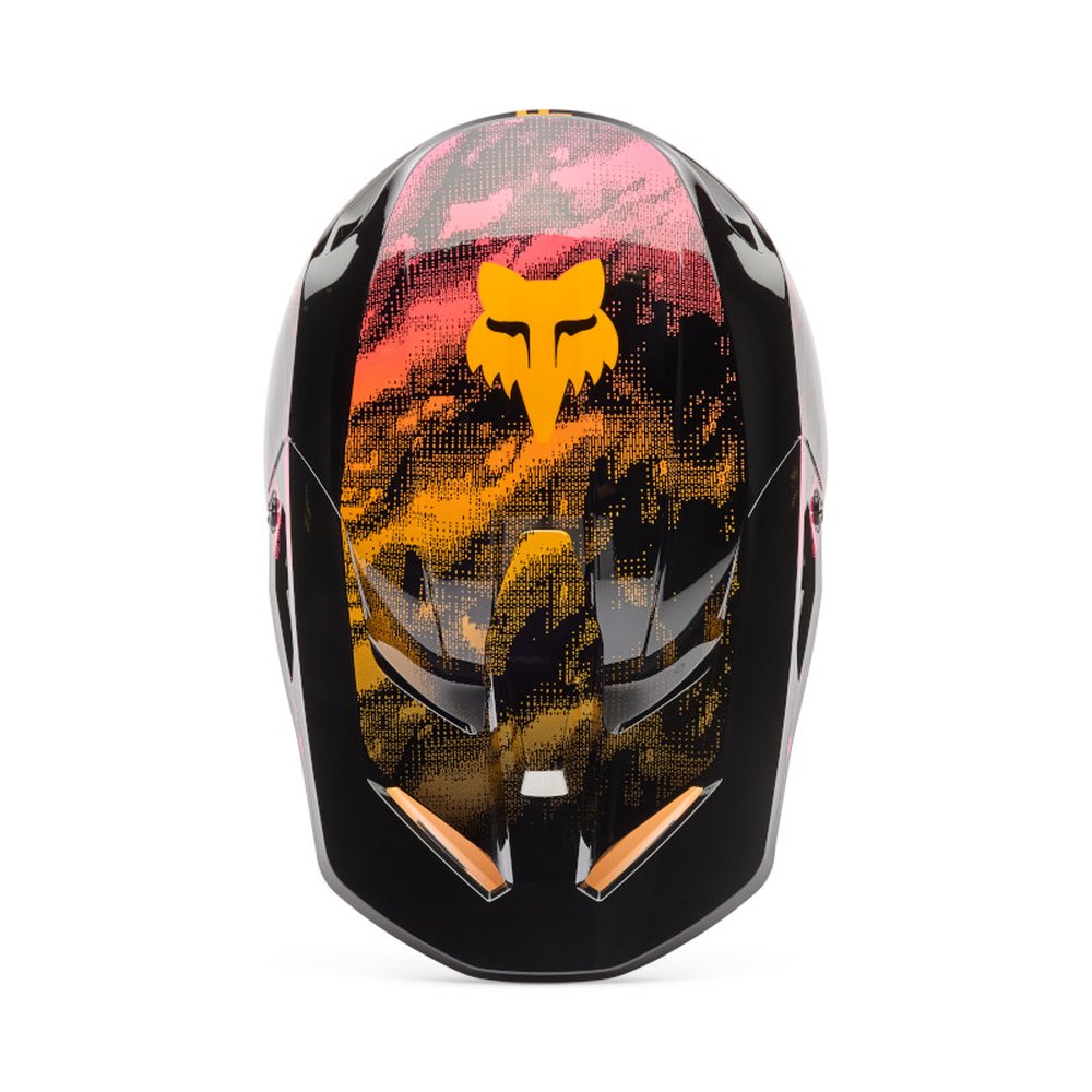 FOX V1 KAIROS Motocross Helm Tangerine
