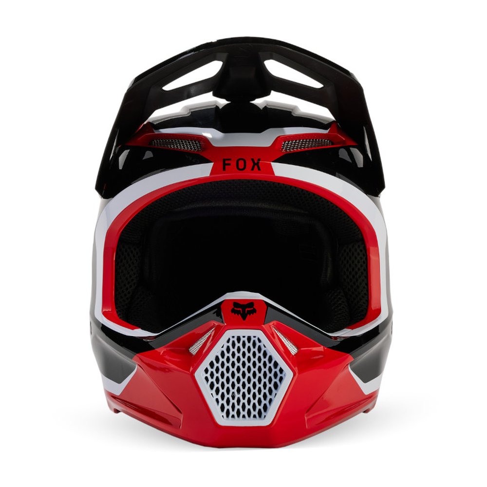 FOX V1 FLORA HELMET Motocross Helm Neon Rot