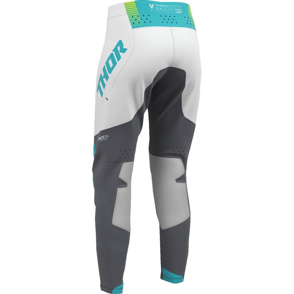THOR Sportmode Velocity Frauen Motocross Hose grau/Aqua blau