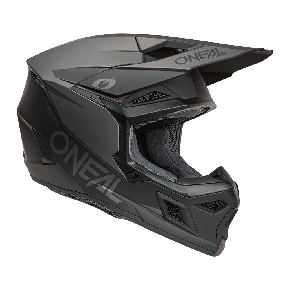 ONEAL 3SRS Motocross Helm Solid schwarz/grau