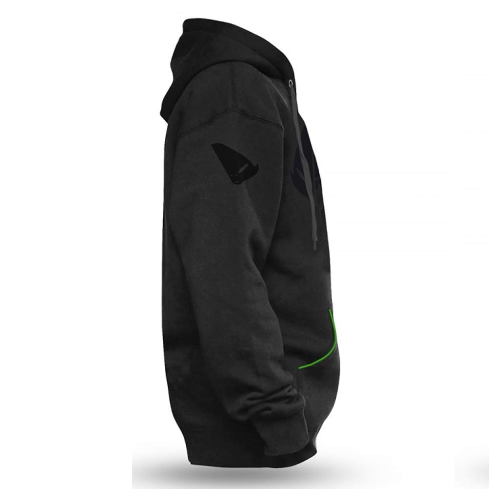 UFO Kapuzen Pullover schwarz