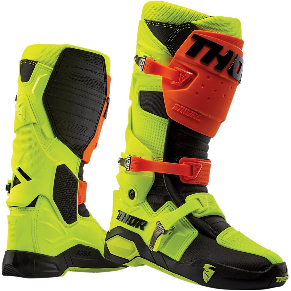 THOR Radial Motocross Stiefel orange gelb