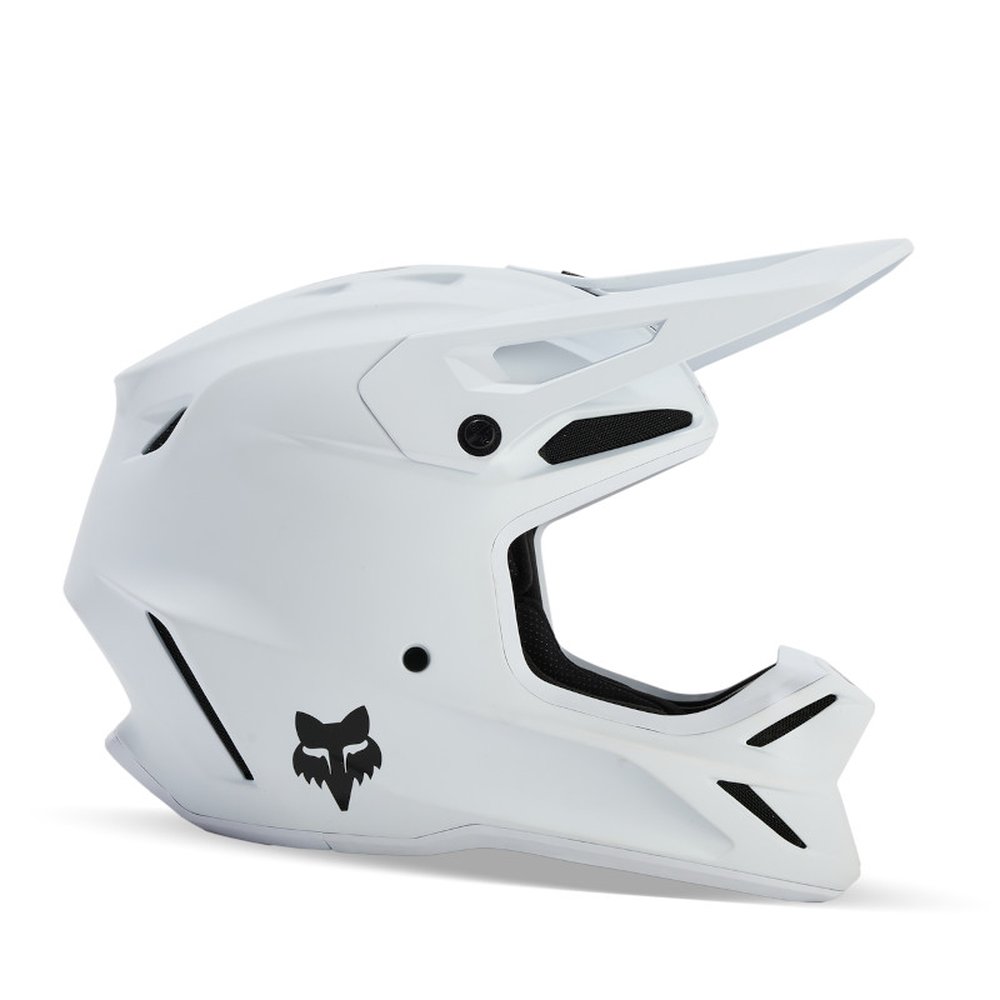 FOX YOUTH V3 SOLID HELMET Motocross Helm für Kinder Matt Weiss
